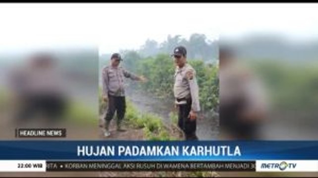 Hujan Guyur Rokan Hilir, Kabut Asap Menipis