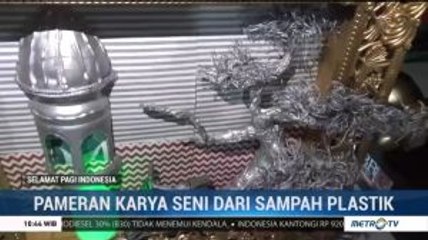 Warga Sulsel Sulap Sampah Plastik Jadi Karya Seni