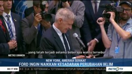 Harrison Ford Bicara Perlindungan Hutan di KTT PBB