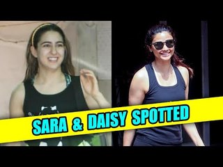 Sara Ali Khan and Daisy Shah spotted leaving the gym after workout
