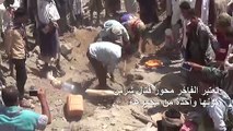 قرية يمنية تودّع 15 قتيلا من أسرة واحدة بالغضب والصدمة