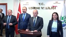 Edirne çerkezköy-kapıkule demiryolu hattı'nın temeli atıldı