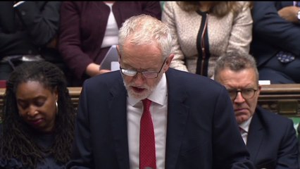 Jeremy Corbyn's Immediate Response To Johnson's Opening Speech