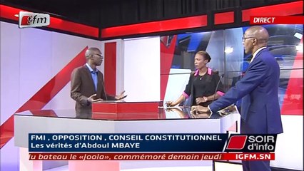 SOIR D'INFO - FRANÇAIS - Pr : ARAME TOURÉ - 25 Septembre 2019