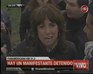 Canal 26 -Gendarmería reprime a trabajadores y agreden a Nicolas del Caño y Vilma Ripoll