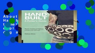 About For Books  The Handbuilt Potter: Master timeless techniques, explore new forms, dig and