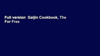 Full version  Gaijin Cookbook, The  For Free