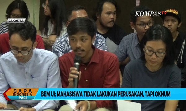 BEM UI: Mahasiswa Tidak Lakukan Perusakan, Tapi Oknum
