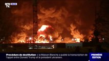 Les images très impressionnantes d'un important incendie à l'usine Lubrizol de Rouen