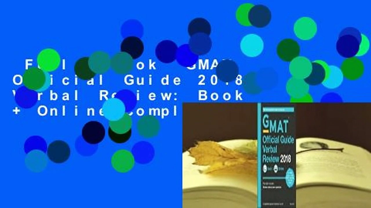 Full E-book  GMAT Official Guide 2018 Verbal Review: Book + Online Complete