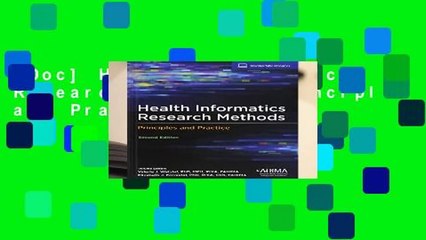 [Doc] Health Informatics Research Methods: Principles and Practice