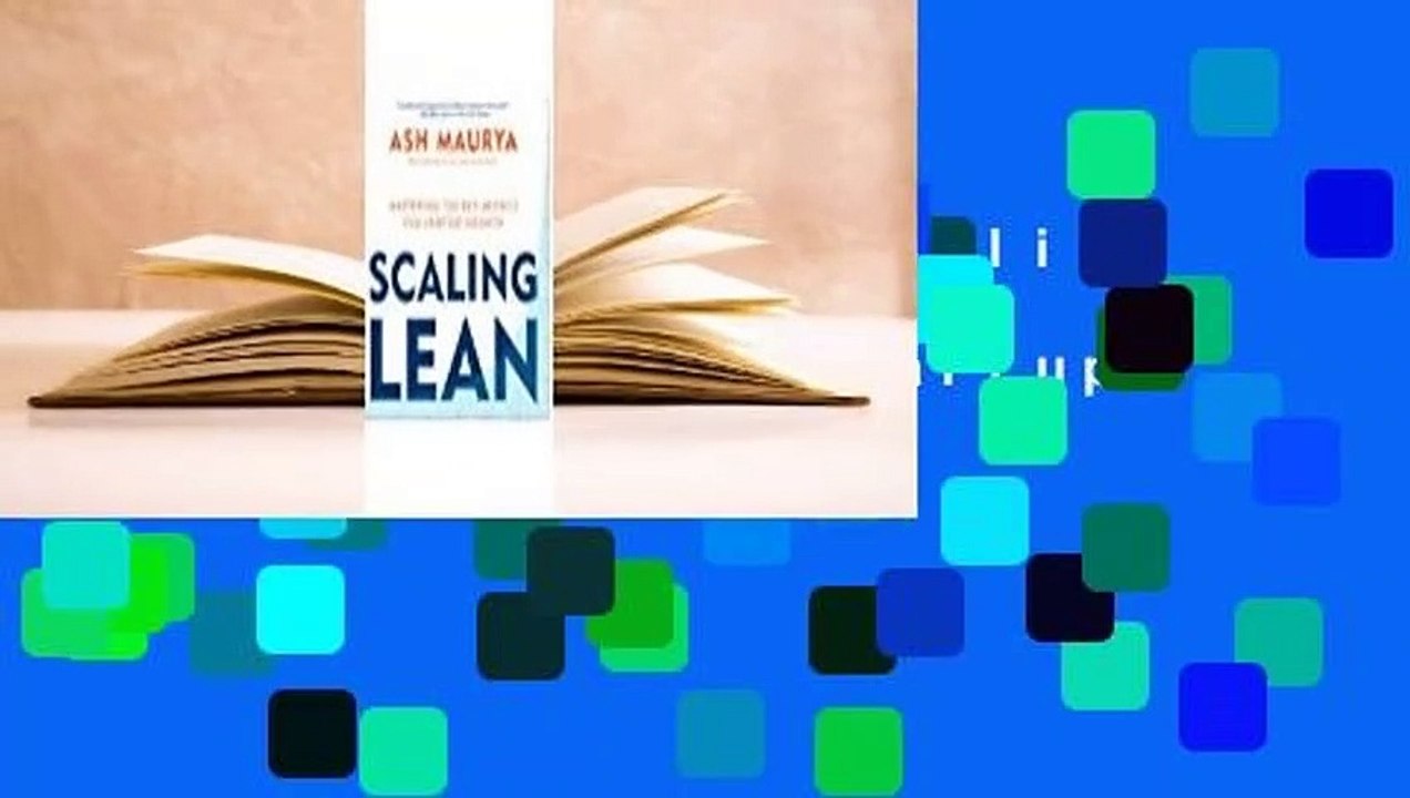 About For Books  Scaling Lean: Mastering the Key Metrics for Startup Growth  Review