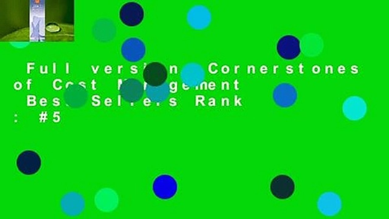 Full version  Cornerstones of Cost Management  Best Sellers Rank : #5
