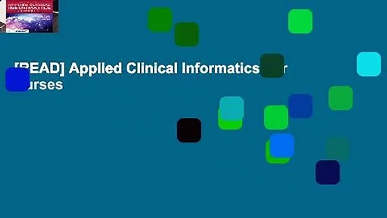 [READ] Applied Clinical Informatics For Nurses