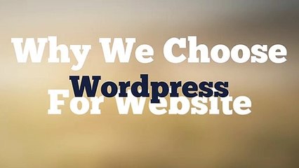 Why We Choose Wordpress For Website Design