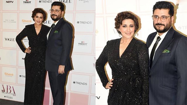 Sonali Bendre makes grand entry with husband Goldie Behl at Vogue awards | FilmiBeat