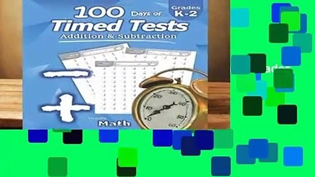 Full version Humble Math - 100 Days of Timed Tests: Addition and Subtraction: Grades K-2, Math