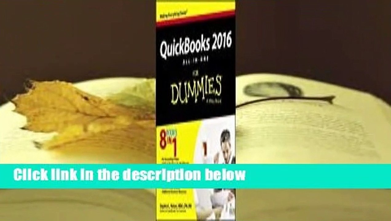 About For Books  QuickBooks 2016 All-In-One for Dummies  For Kindle