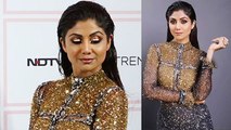Shilpa Shetty shines in golden black gown at Vogue Beauty Awards 2019 |FilmiBeat