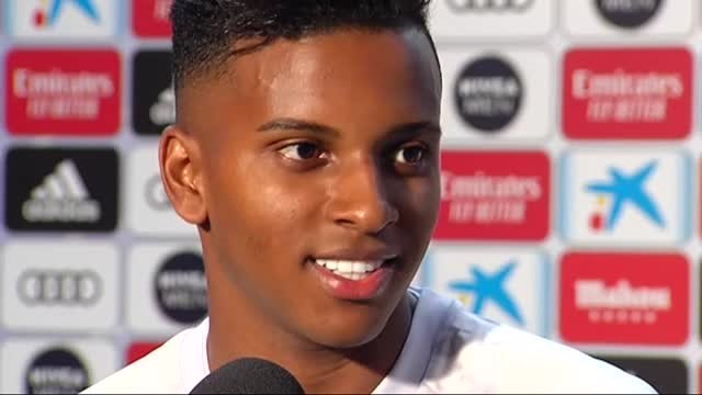 Rodrygo: Es un sueño jugar en el Bernabéu y marcar