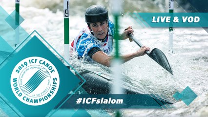 2019 ICF Canoe Slalom World Championships La Seu d'Urgell Spain / Slalom Heats Run 1 – C1m, K1w