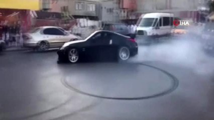 İstanbul'da cadde ve sokaklarda "drift" terörü kamerada