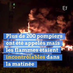 Une usine chimique classée Seveso en feu à Rouen