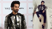 Vogue; Shahid Kapoor Turn Up The Heat in silver & black suit at Vogue Beauty Awards  |FilmiBeat