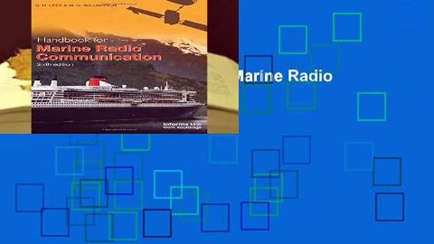 Full version  Handbook for Marine Radio Communication  For Kindle