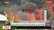 Incendie d'une usine à Rouen - Mélanie Boulanger, maire de Canteleu, témoigne dans 