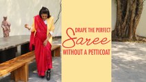 How To Wear Saree WITHOUT PETTICOAT | Raw Mango Sarees | Sanjay Garg