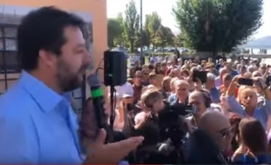 Salvini a San Feliciano: "Grazie ai pescatori del Trasimeno" (26.09.19)