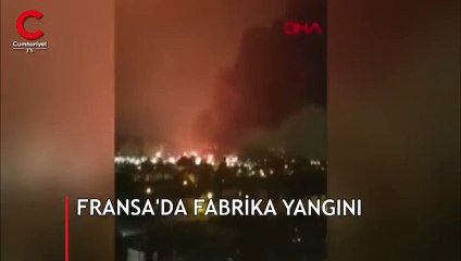 Fransa'da kimya fabrikasında yangın
