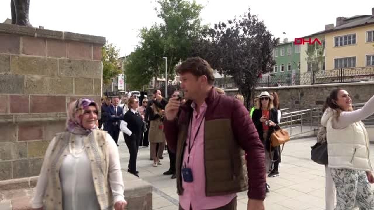 Erzurum ünlüler erzurum'un tarihi yerlerini gezdi