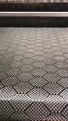 Hexagonal Weave Carbon-Kevlar Hybrid Fabric
