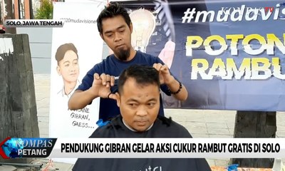 Warga Solo Gelar Potong Rambut Gratis Ala Gibran Jokowi