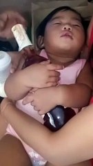 Baby Cuddles Bottle at Bedtime