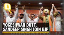 Wrestler Yogeshwar Dutt, Ex-Hockey Captain Sandeep Singh Join BJP