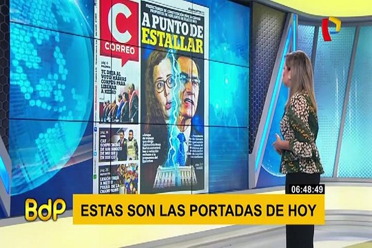 Estas son las principales portadas de diarios locales este jueves 26 de setiembre
