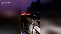 Huge fire breaks out at French chemicals factory in Rouen