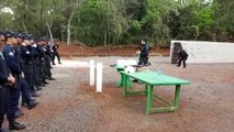 Agentes do Depen participam de atividade prática em estande de tiro