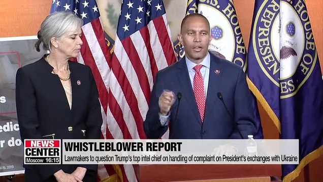 U.S. lawmakers to question U.S. intel chief about whistleblower report