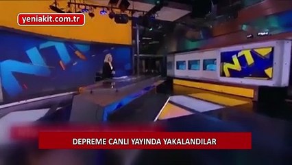 İstanbul depremine canlı yayında yakalandılar
