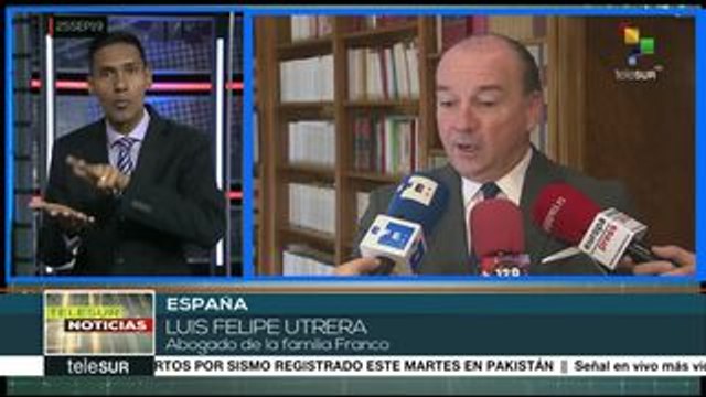 España: víctimas de dictadura celebran exhumación de restos de Franco