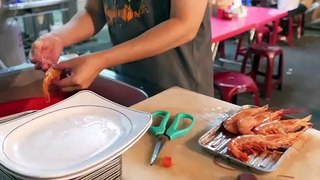 Taiwan Roadside Snacks Street Food - Jumbo Shrimp Seafood