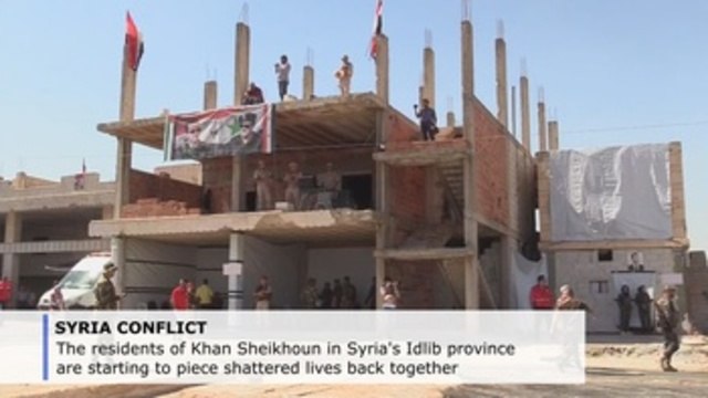Ravaged by war, Syria's Khan Sheikhoun begins to pick up the pieces