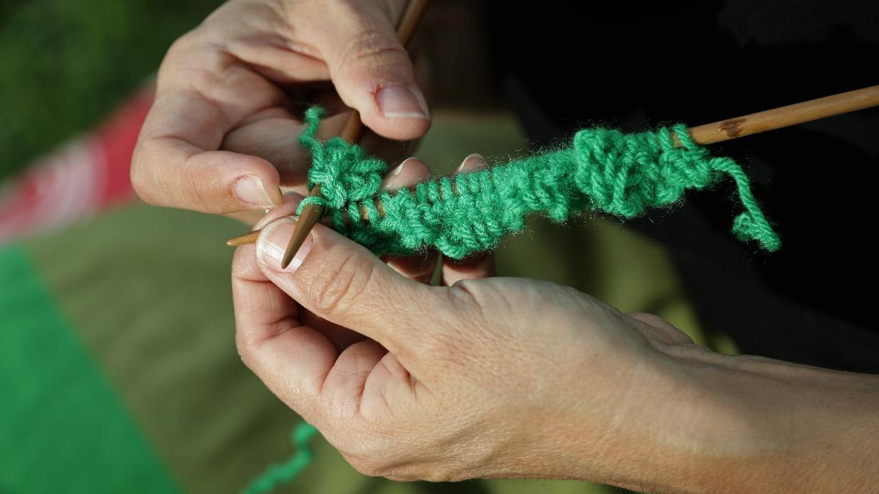 Knitting, The New Way to Pass Time Watching Baseball