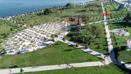 Deprem nedeniyle istanbullular parklara akın etti