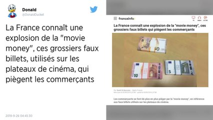 La « Movie money », ces faux billets qui circulent à Rennes