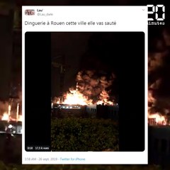 Rouen: La population confinée à la suite d'un incendie sur un site Seveso